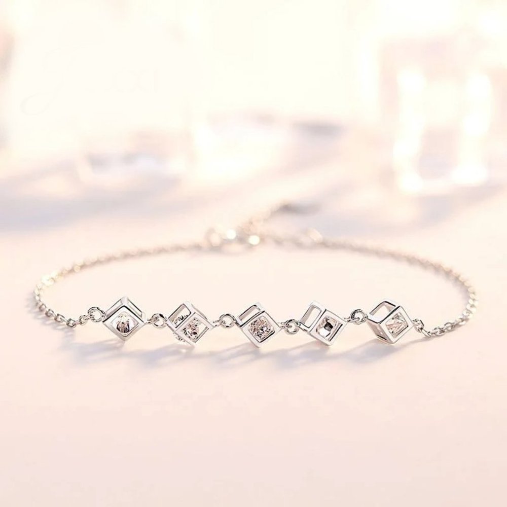Earrings Necklace Ring And Bracelet Bundle 925 Sterling Silver - Picture 3 of 6